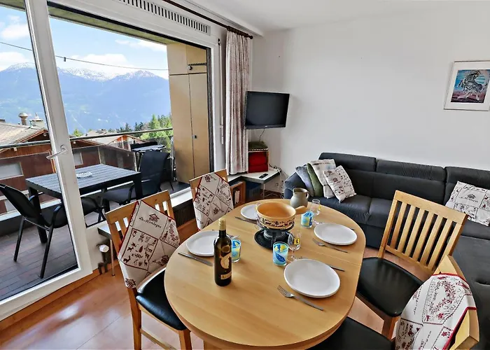 Chaleureux Avec Magnifique Vue Apartman Crans-Montana