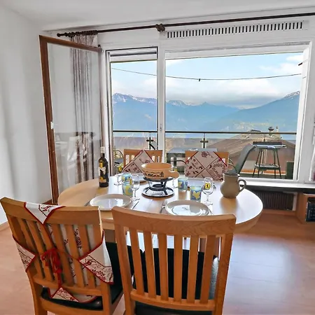 Chaleureux Avec Magnifique Vue Appartement Crans-Montana
