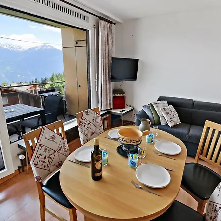 Chaleureux Avec Magnifique Vue Appartement Crans-Montana