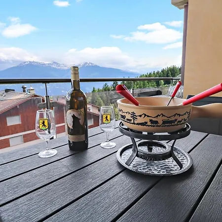 Chaleureux Avec Magnifique Vue Daire Crans-Montana
