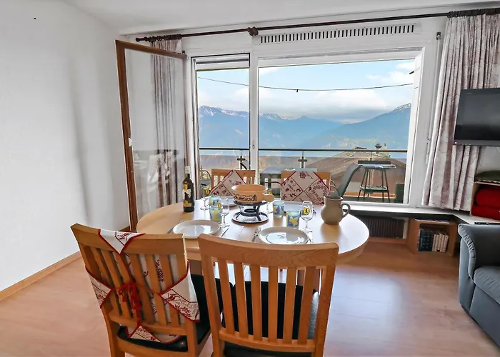 Chaleureux Avec Magnifique Vue Appartement Crans-Montana
